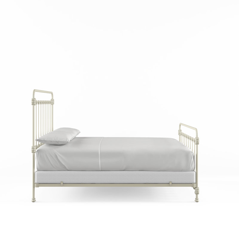 160 Picket Fence Bed | Complete Standard, California King, Gloss Off-White