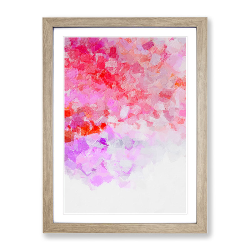 Wind Of Change Abstract - Single Picture Frame Print, 46cm H x 34cm W x 2cm D, Oak Framed