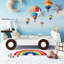 Lit voiture simple avec tablettes de rangement-97530314