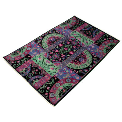 Bruk One-of-a-Kind 5'10" X 8'9" New Age Wool Area Rug in