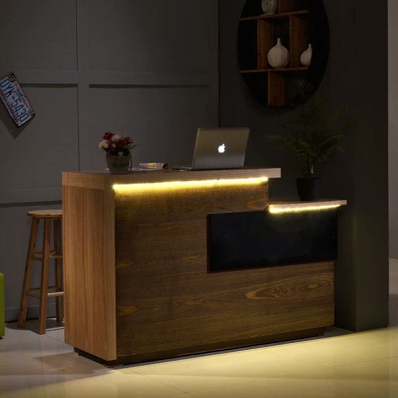 Bureau de réception contemporain en bois manufacturé Contemporary