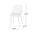 Mobilier d'extérieur en polypropylène blanc