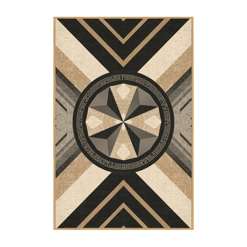 Tapis chic et luxueux lavable à la machine Tomohon, 2 x 3