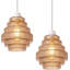 15.5cm H Glass Lamp Shade in Amber