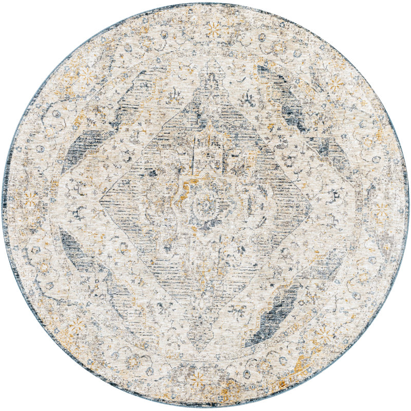 Fleener Oriental Indoor Rug, Round 7'10"