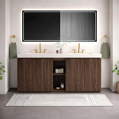 Meuble-lavabo double 72 po Modern