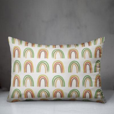 Straight Rainbow Pattern Throw Pillow