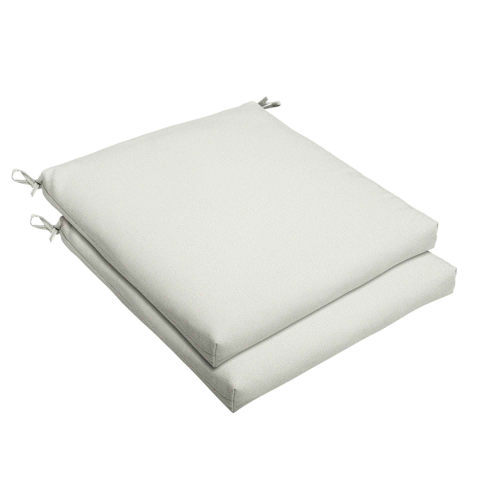 Outdoor Dining Chair Cushion, 19" x 19", Ivory