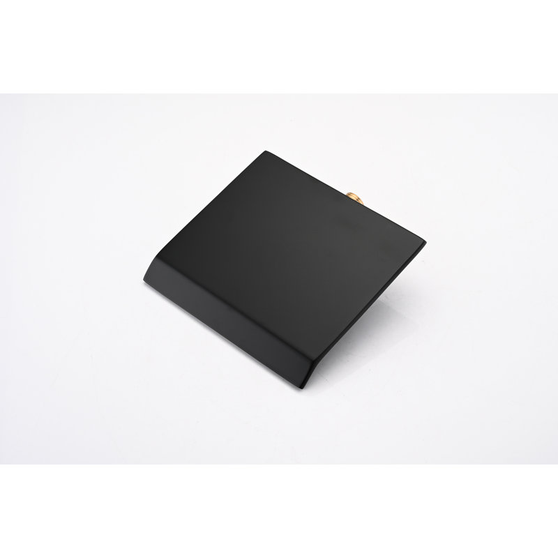 Robinet de salle de bain mural moderne - Robinet cascade en acier inoxydable noir mat, Matte Black