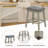 Wood Upholstered Bar Stools (Set of 2)-546628596-546628602