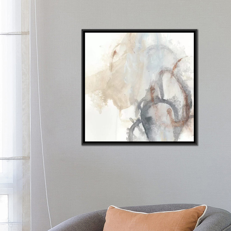«Supposition I», reproduction sur toile, H 18 po x l 18 po x P 1,5 po, Toile avec cadre noir, Pas de tapis