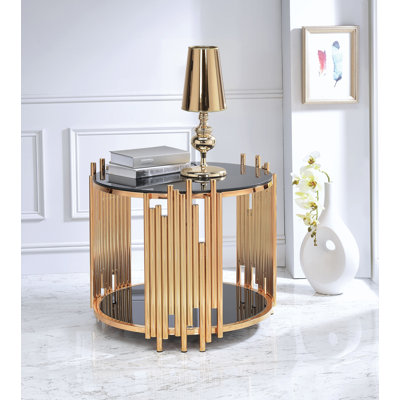 Three Leg End Table with Storage