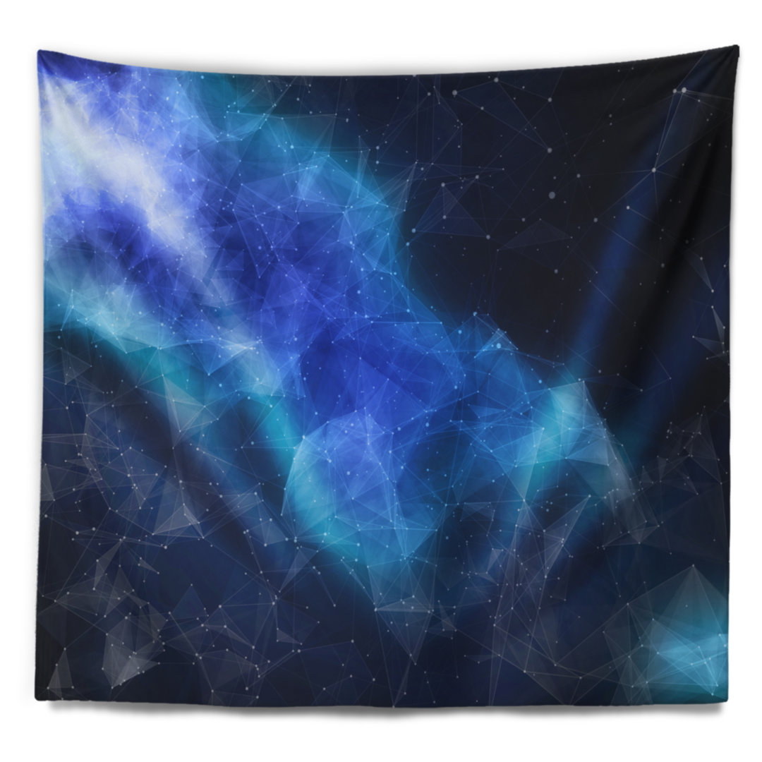 Blue Nebula in Cosmos Tapestry East Urban Home 