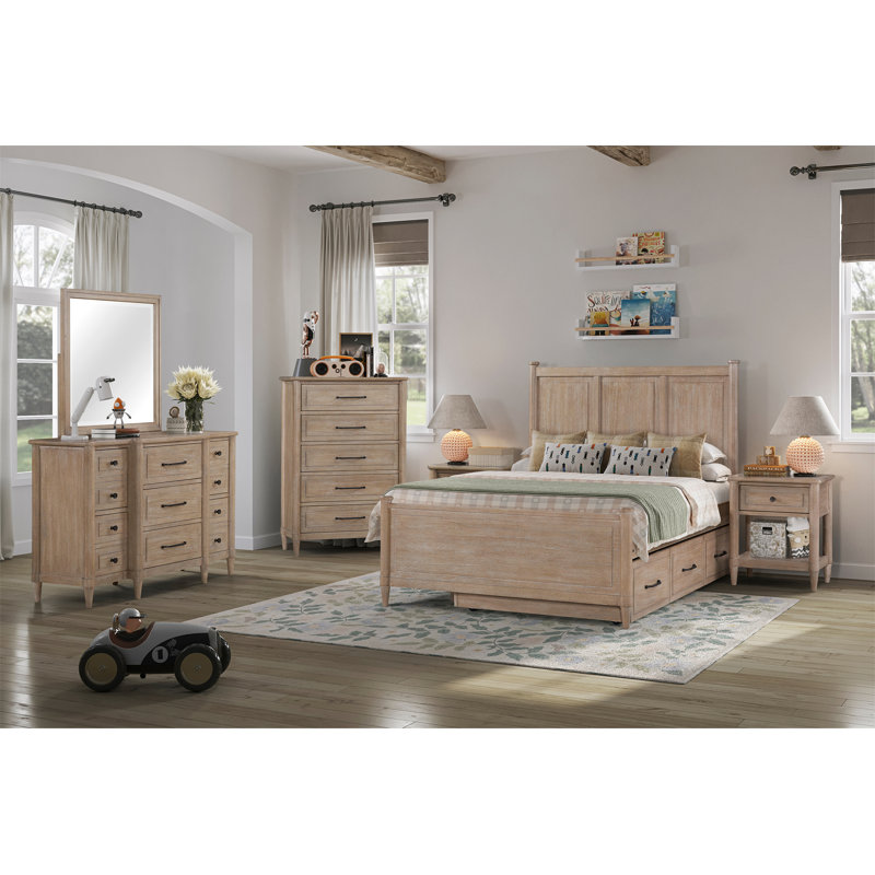 Petite table de chevet Mindi Veneer, Sable