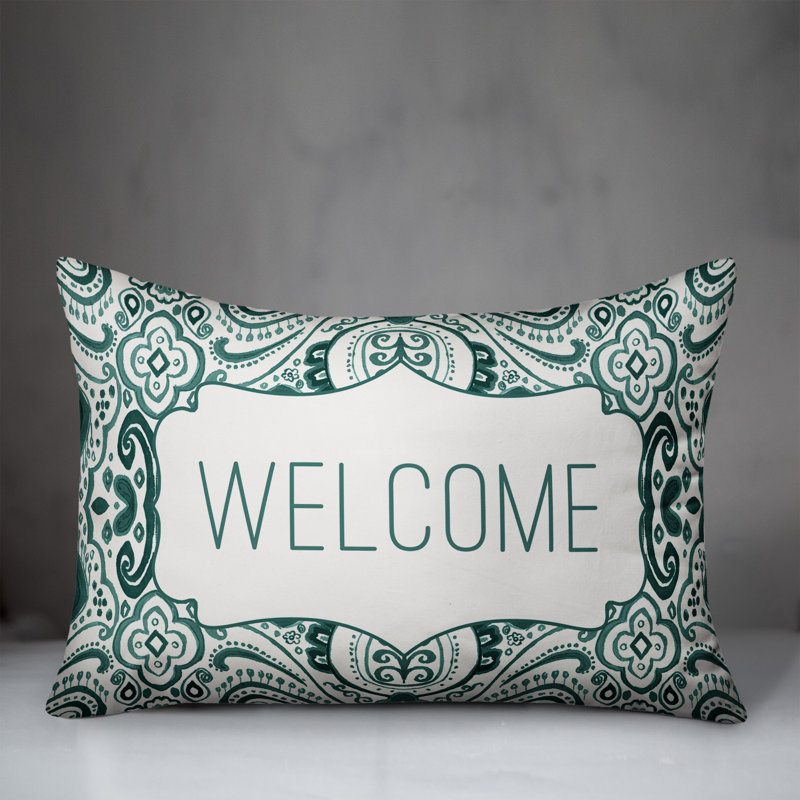  Housse et insert pour oreiller rectangulaire Welcome