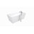 Sara 67'' x 32'' Soaking Acrylic Bathtub with Faucet-97528442