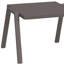 Table de bout en aluminium taupe 16 po