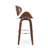 Mid-Century Modern Upholstered Swivel Barstool-1726644350