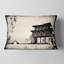 Encre de Chine - Coussin décoratif à imprimé paysage