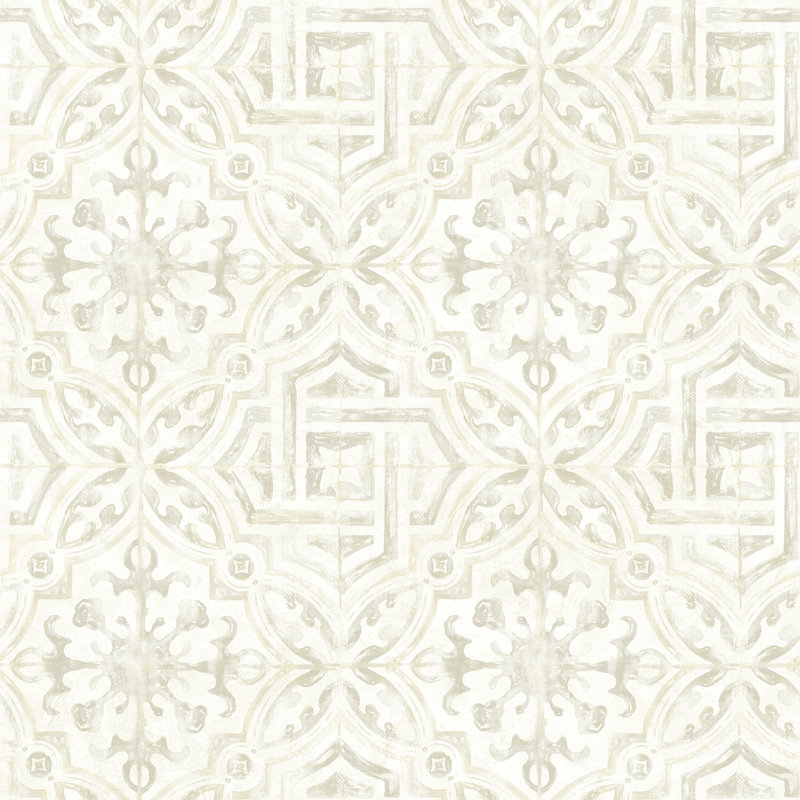Papier peint à carreaux crème Sonoma, Crème
