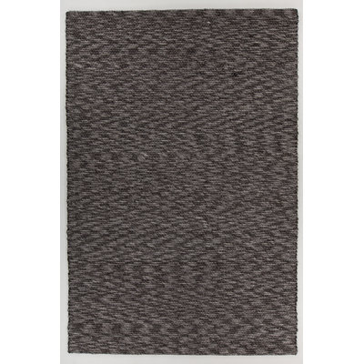 Tapis dhurrie zone grise fait main Anabelle