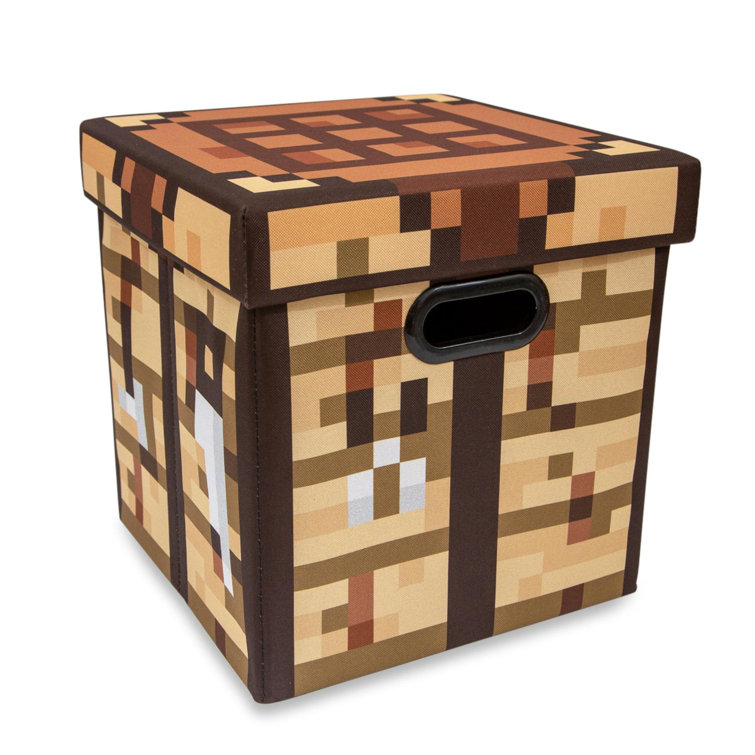 Bless international Minecraft Crafting Table Fabric Cube or Bin