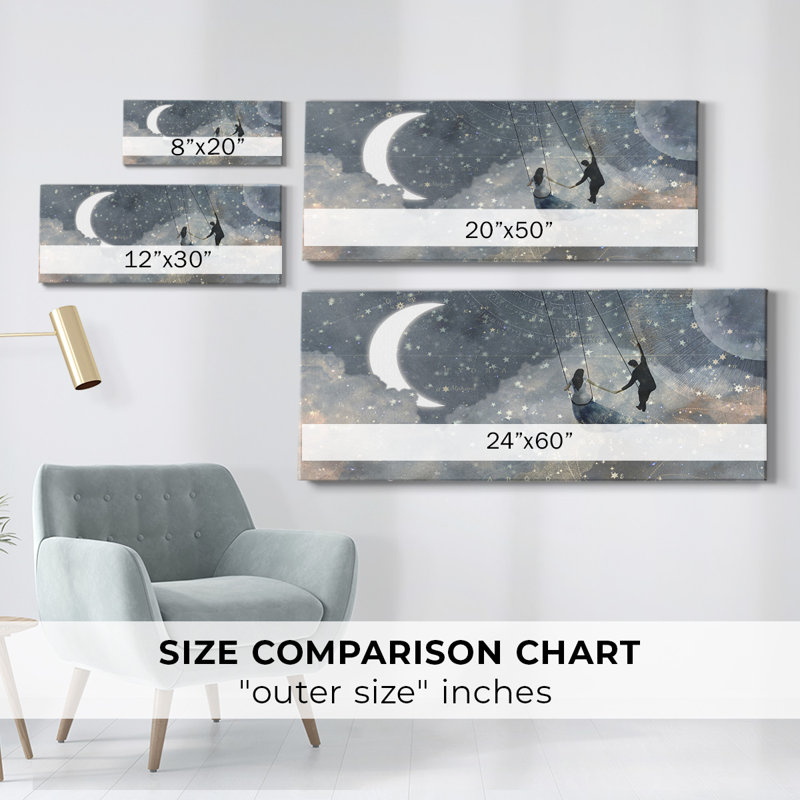 «Celestial Love Collection D», reproduction panoramique sur toile tendue