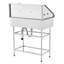 Baignoire de toilettage pour chien 34 po en acier inoxydable
