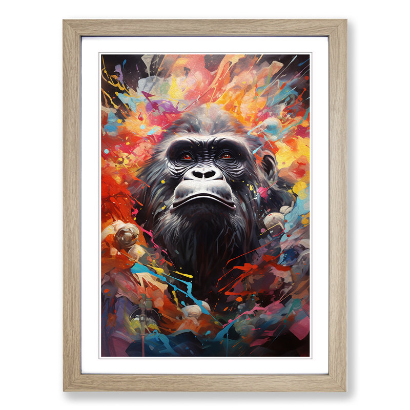 Gorilla Dadaism No.2 - Framed Print