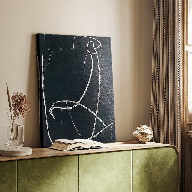 Série ABSTRACT DCX III - Toile tendue avec châssis Premium - Prêt à être accroché, H 18 po x l 12 po