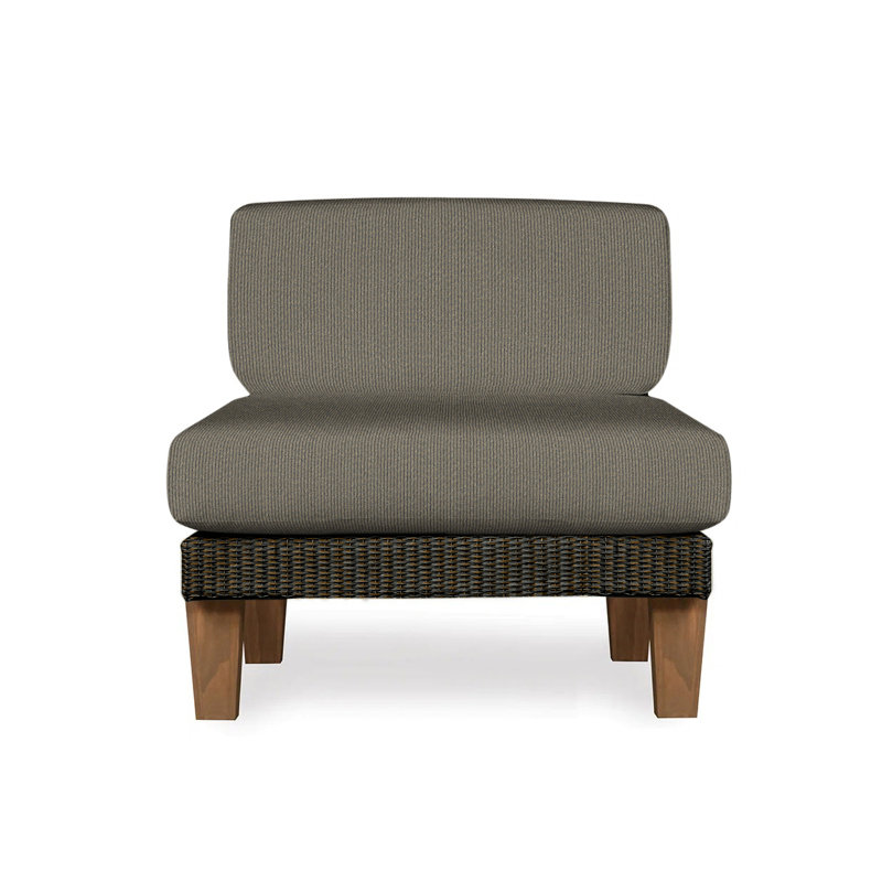 Catalina Outdoor Teak Lounge Chair, Mink, Remy Shadow