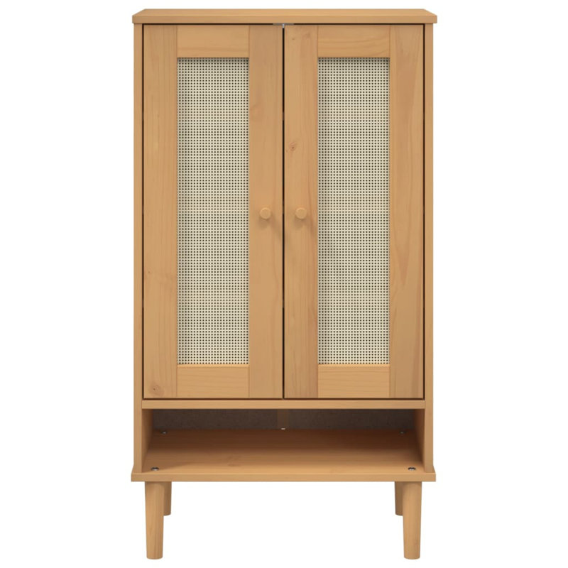 10 Pair Shoe Storage Cabinet, Brown
