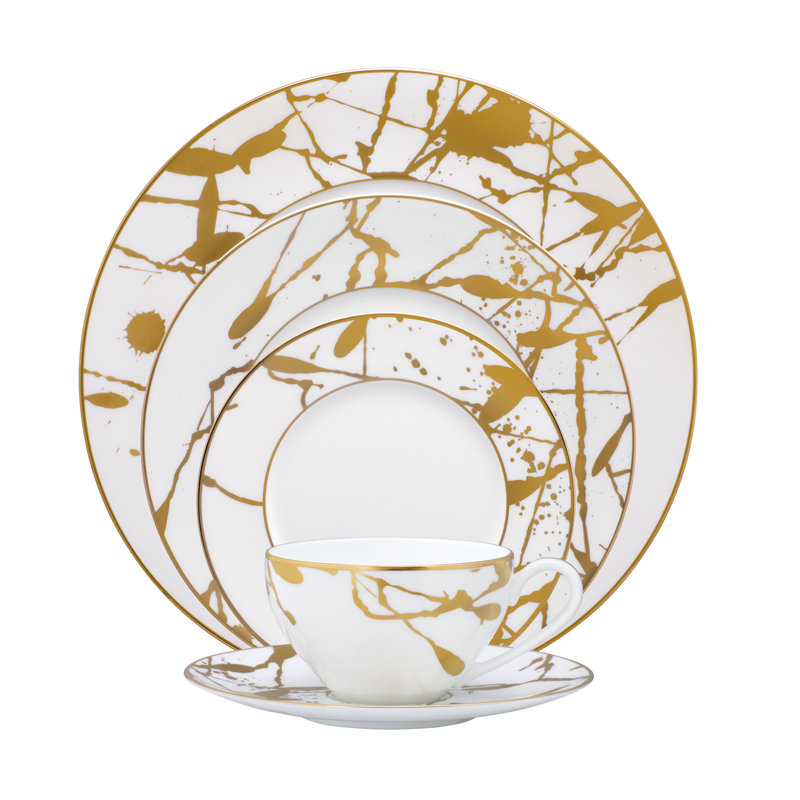 Tasses à thé Noritake Raptures, Or