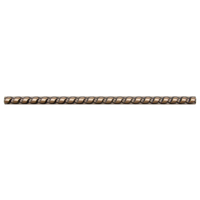 Rope Metal Antique Copper 1.3cm. x 30cm. Border Wall Accent Tile Trim ( PACK OF 5 PIECE )