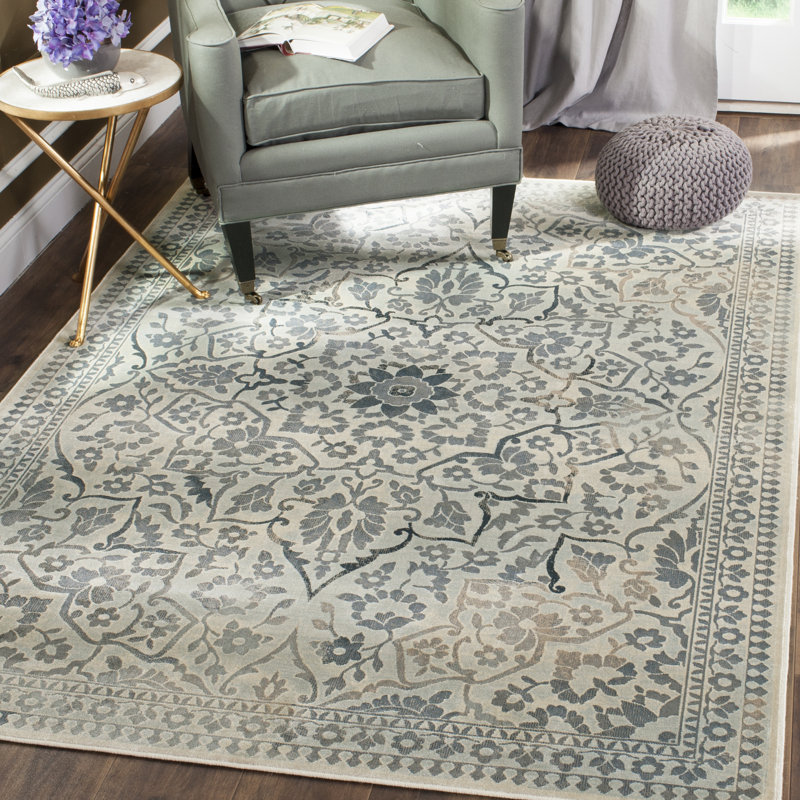Emmie Abstract Cotton Hand Woven Area Rug, Rectangle 201 x 279 cm