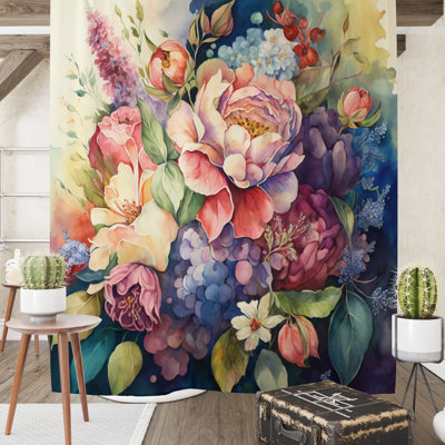 Platon Floral Shower Curtain