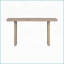 Table basse en placage de chêne de forme unique pour le vestibule du salon - Plateau spacieux, facile à assembler et amp; Décoration élégante-1726082074