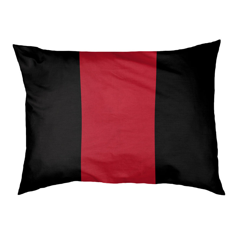 Coussin pour chien hockey Las Vegas, Moyen (H 14 po x l 40 po x P 30 po), Noir / rouge / noir