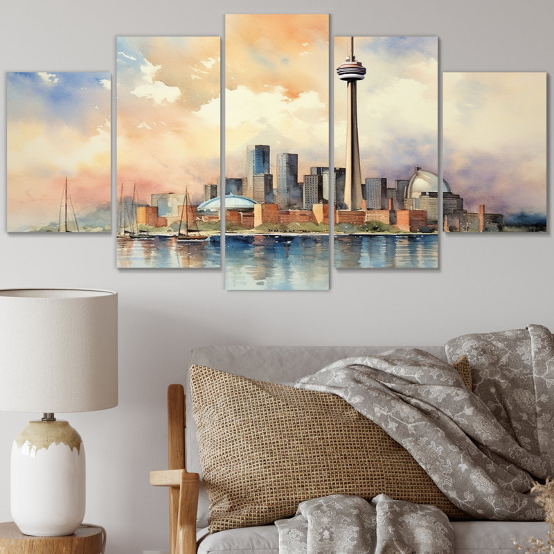 Ana - Ontario Wall Art Living Room - 5 panneaux