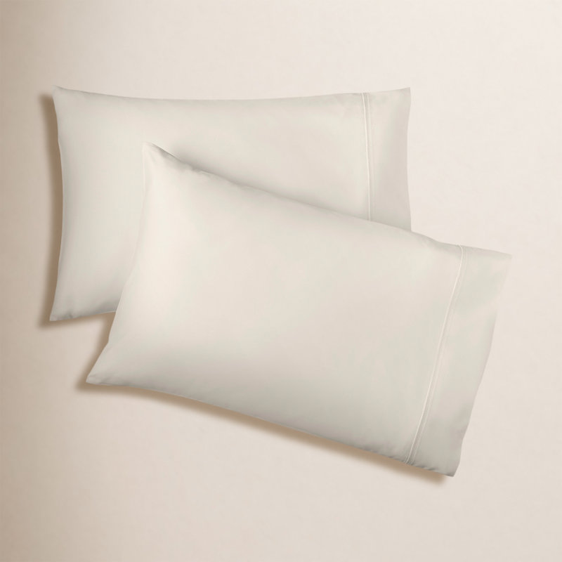 Hayward Egyptian-Quality Cotton Sateen Pillowcase Set, King - 2 King Pillowcases, Sand