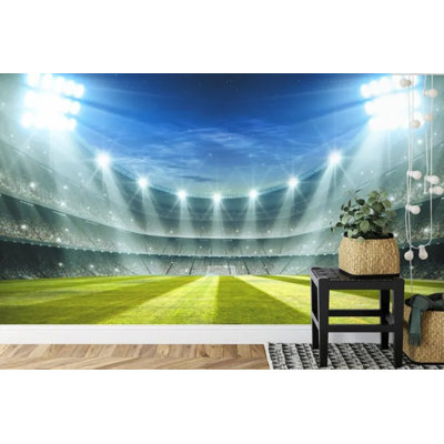 Papier peint mural Soccer Stadium Night Field