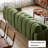 Green Polyester Modular Sofa-63312879-63312877