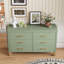 Commode double 6 tiroirs en bois robuste-1367961087