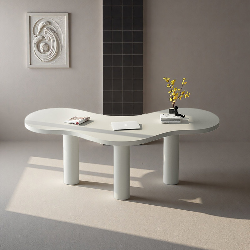 Bureau d'ordinateur Nordic Minimalist, H 29,5 po x l 86,6 po x P 35,4 po