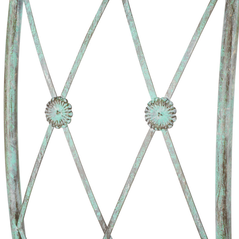 17'' W x 80'' D Iron Arbor, Antique Green