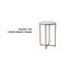 Modern Laminate End Table with Crisscross Frame