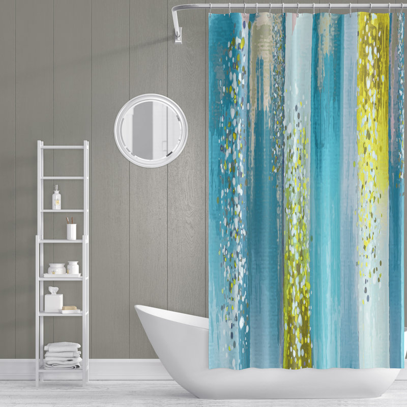 Rideau de douche simple Airyana, H 93 po x l 70 po