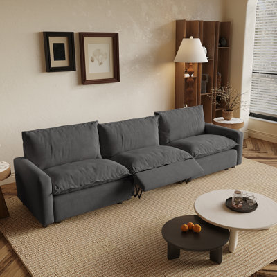 3-piece Upholstered With 3-proof Fabric, Power Recliner & Heating Cushion
