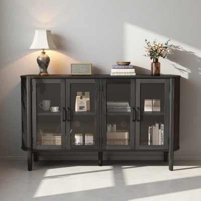 Storage Cabinet At The Entrance To The Living And Dining Room, Large Size, 4 Doors, Stylish Style