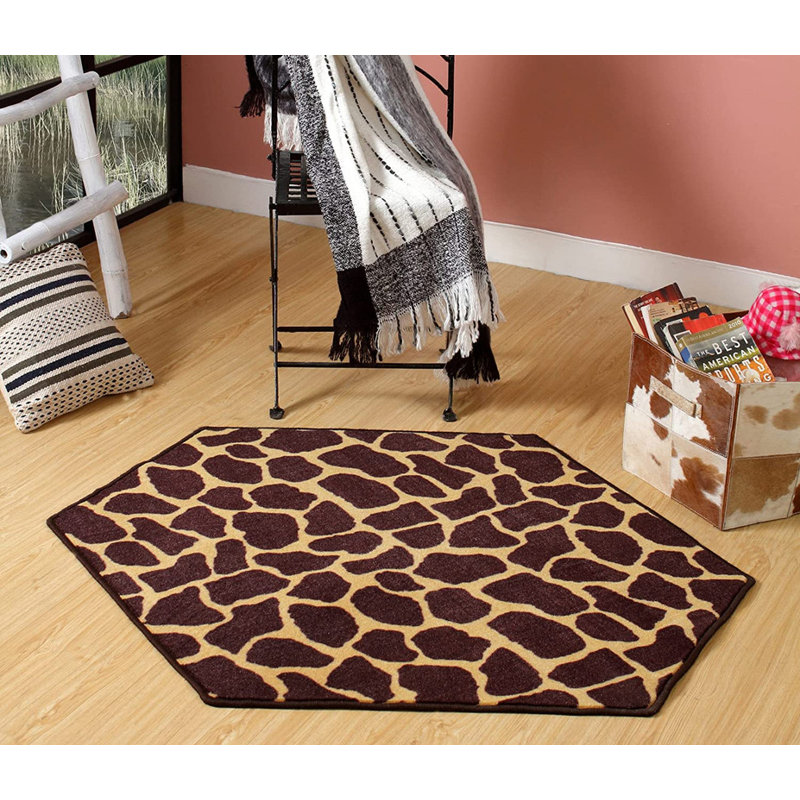 Tapis imprimé animal - Girafe, Tapis de couloir 2 pi x 20 pi